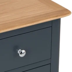 Bergen Blue Painted Oak Large Bedside Table -Furniture Specialty Store ntp lbsc blue 8