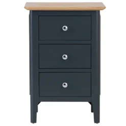 Bergen Blue Painted Oak Large Bedside Table -Furniture Specialty Store ntp lbsc blue 9