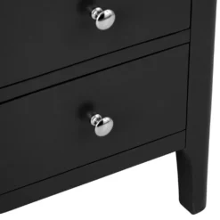 Bergen Black Painted Oak Large Bedside Table -Furniture Specialty Store ntp lbsc jb 8