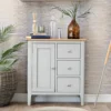 Bergen Grey Painted Oak Large Cupboard