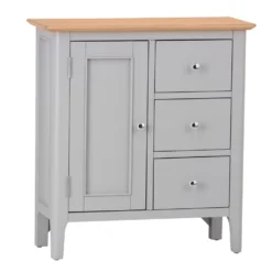 Bergen Grey Painted Oak Large Cupboard -Furniture Specialty Store ntp lcup g 1