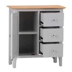 Bergen Grey Painted Oak Large Cupboard -Furniture Specialty Store ntp lcup g 2