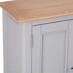 Bergen Grey Painted Oak Large Cupboard -Furniture Specialty Store ntp lcup g 5