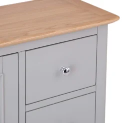 Bergen Grey Painted Oak Large Cupboard -Furniture Specialty Store ntp lcup g 9