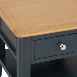 Bergen Blue Painted Oak Large Lamp Table -Furniture Specialty Store ntp lt blue 4