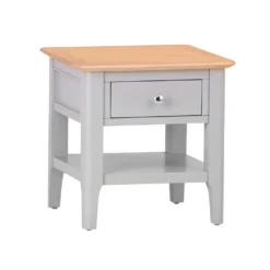 Bergen Grey Painted Oak Large Lamp Table -Furniture Specialty Store ntp lt g 1