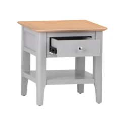 Bergen Grey Painted Oak Large Lamp Table -Furniture Specialty Store ntp lt g 2
