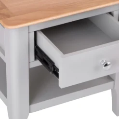 Bergen Grey Painted Oak Large Lamp Table -Furniture Specialty Store ntp lt g 3