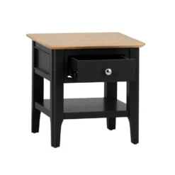 Bergen Black Painted Oak Large Lamp Table -Furniture Specialty Store ntp lt jb 2