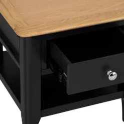 Bergen Black Painted Oak Large Lamp Table -Furniture Specialty Store ntp lt jb 3