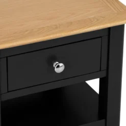 Bergen Black Painted Oak Large Lamp Table -Furniture Specialty Store ntp lt jb 5
