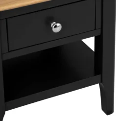 Bergen Black Painted Oak Large Lamp Table -Furniture Specialty Store ntp lt jb 6