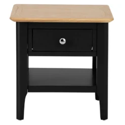 Bergen Black Painted Oak Large Lamp Table -Furniture Specialty Store ntp lt jb 8