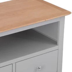 Bergen Grey Painted Oak Large TV Unit -Furniture Specialty Store ntp ltv g 9