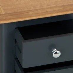 Bergen Blue Painted Oak Small Bedside Table -Furniture Specialty Store ntp sbsc blue 4