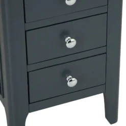 Bergen Blue Painted Oak Small Bedside Table -Furniture Specialty Store ntp sbsc blue 8