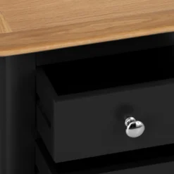 Bergen Black Painted Oak Small Bedside Table -Furniture Specialty Store ntp sbsc jb 4