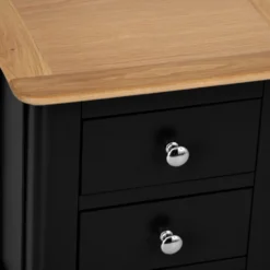 Bergen Black Painted Oak Small Bedside Table -Furniture Specialty Store ntp sbsc jb 5