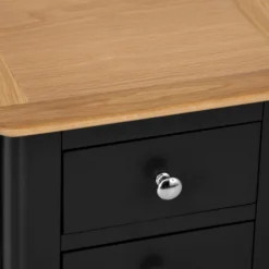 Bergen Black Painted Oak Small Bedside Table -Furniture Specialty Store ntp sbsc jb 6