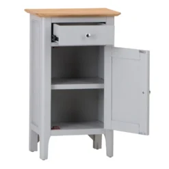 Bergen Grey Painted Oak Small Cupboard -Furniture Specialty Store ntp scup g 2