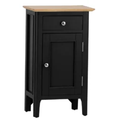 Bergen Black Painted Oak Small Cupboard