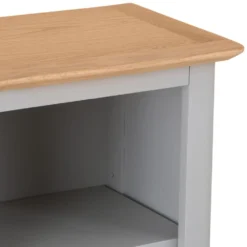 Bergen Grey Painted Oak Small Narrow Bookcase -Furniture Specialty Store ntp snbc g 5