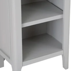 Bergen Grey Painted Oak Small Narrow Bookcase -Furniture Specialty Store ntp snbc g 6