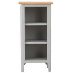 Bergen Grey Painted Oak Small Narrow Bookcase -Furniture Specialty Store ntp snbc g 7