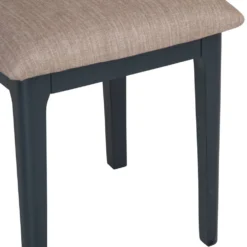 Bergen Blue Painted Oak Dressing Stool -Furniture Specialty Store ntp st blue 3
