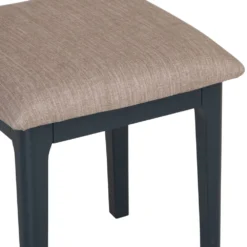 Bergen Blue Painted Oak Dressing Stool -Furniture Specialty Store ntp st blue 4