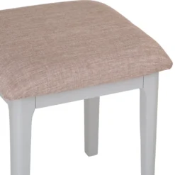 Bergen Grey Painted Oak Dressing Stool -Furniture Specialty Store ntp st g 3