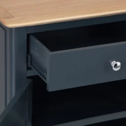 Bergen Blue Painted Oak 2 Door 2 Drawer Small Sideboard -Furniture Specialty Store ntp sts blue 3