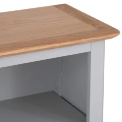 Bergen Grey Painted Oak Small Wide Bookcase -Furniture Specialty Store ntp swbc g 5