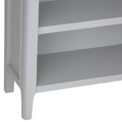 Bergen Grey Painted Oak Small Wide Bookcase -Furniture Specialty Store ntp swbc g 6