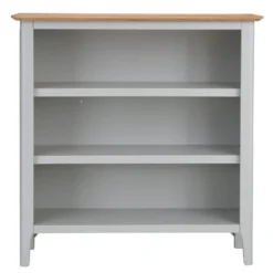 Bergen Grey Painted Oak Small Wide Bookcase -Furniture Specialty Store ntp swbc g 7