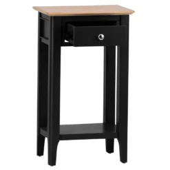 Bergen Black Painted Oak Telephone Table 11 Bergen Black Painted Oak Telephone Table -Furniture Specialty Store ntp tel jb 2