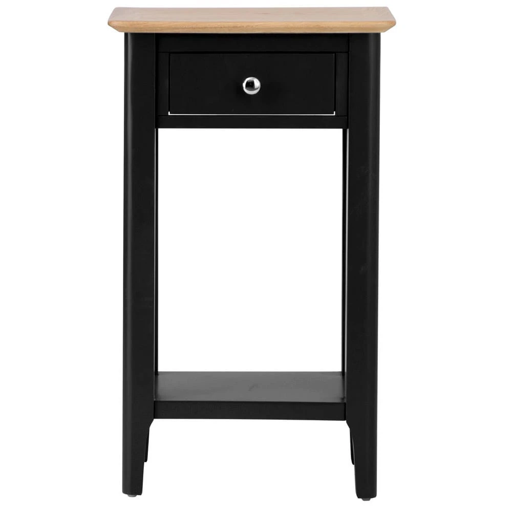 Bergen Black Painted Oak Telephone Table 9 Bergen Black Painted Oak Telephone Table - Image 9