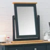 Bergen Blue Painted Oak Vanity Mirror