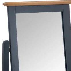Bergen Blue Painted Oak Vanity Mirror -Furniture Specialty Store ntp tm blue 2