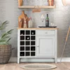 Bergen Grey Painted Oak Wine Cabinet