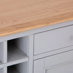 Bergen Grey Painted Oak Wine Cabinet -Furniture Specialty Store ntp wc g 10