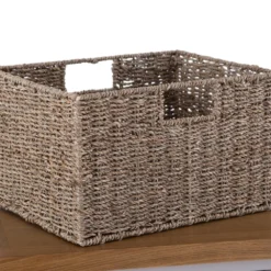 Rutland Painted Oak 1 Drawer 3 Wicker Basket Cabinet -Furniture Specialty Store ra c13 tr 3