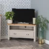 Rutland Painted Oak Corner TV Unit