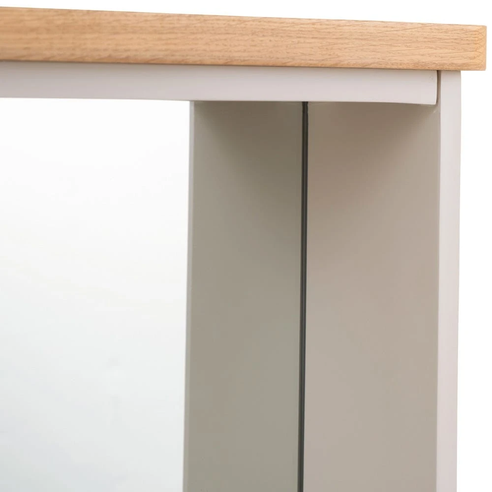 Rutland Painted Oak Mirrored Coat Rack 3 Rutland Painted Oak Mirrored Coat Rack - Image 3