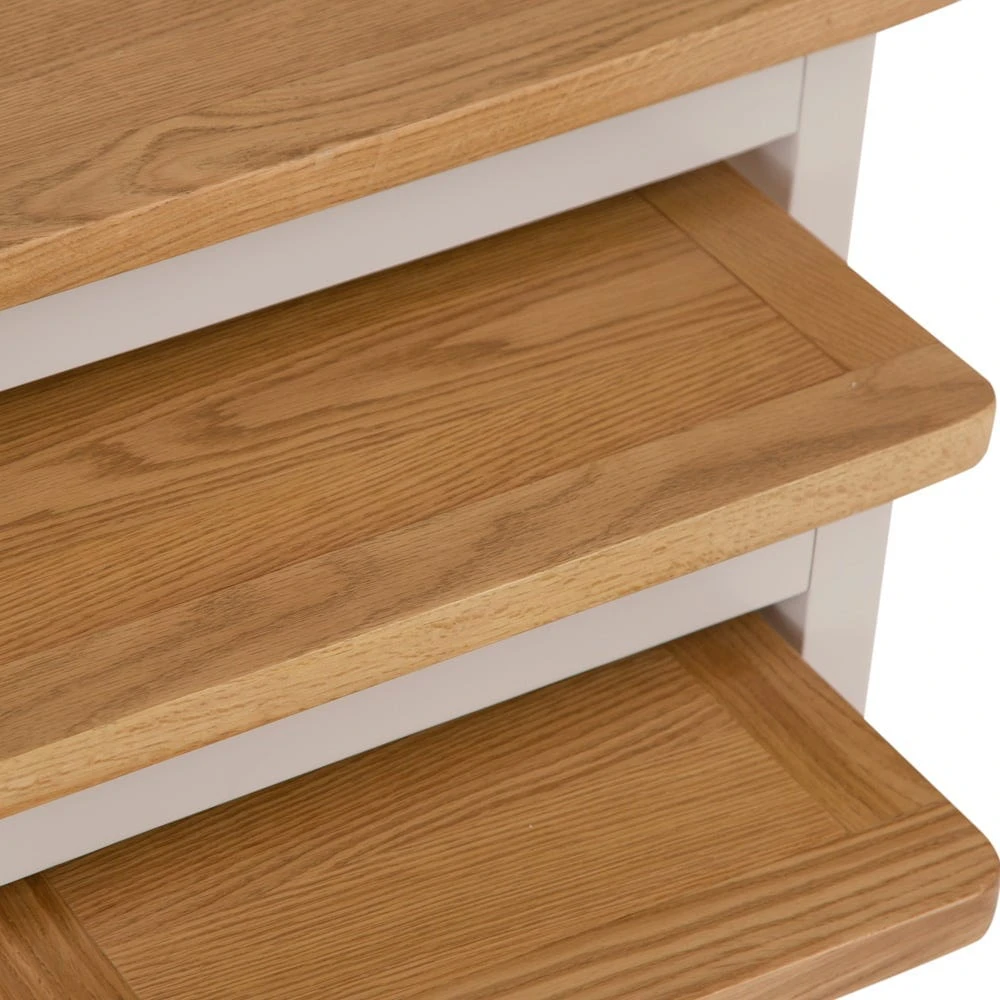 Rutland Painted Oak Nest Of 3 Tables 4 Rutland Painted Oak Nest Of 3 Tables - Image 4