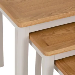 Rutland Painted Oak Nest Of 3 Tables 13 Rutland Painted Oak Nest Of 3 Tables -Furniture Specialty Store ra n3t tr1 9