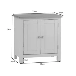 Rutland Painted Oak 2 Door Cupboard -Furniture Specialty Store ra sms dims tr