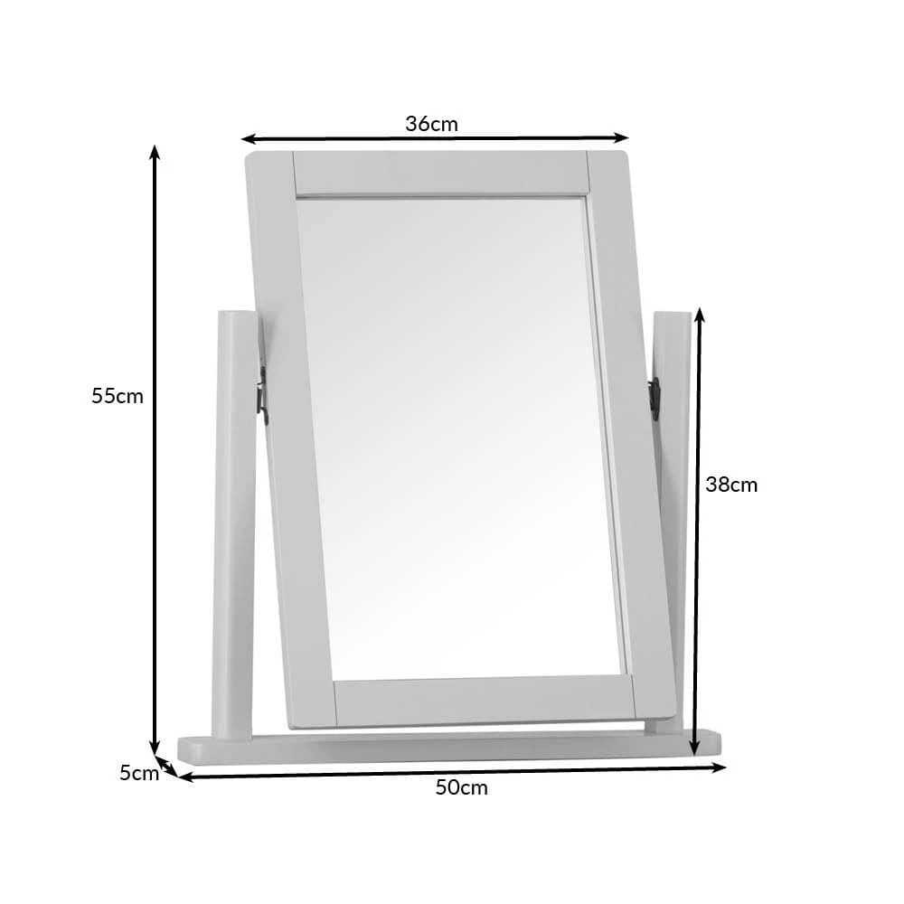 Rutland Blue Painted Oak Dressing Table Mirror 8 Rutland Blue Painted Oak Dressing Table Mirror - Image 8