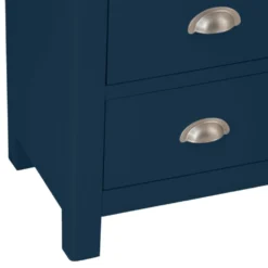 Rutland Blue Painted Oak 5 Drawer Tallboy 14 Rutland Blue Painted Oak 5 Drawer Tallboy -Furniture Specialty Store rab 5dn b 6