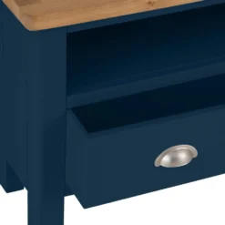 Rutland Blue Painted Oak Corner TV Unit -Furniture Specialty Store rab ctv b 3
